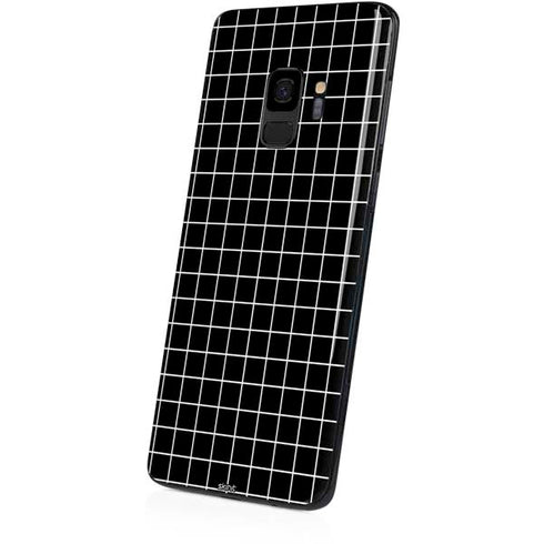 Black Grid Galaxy S9 Skin